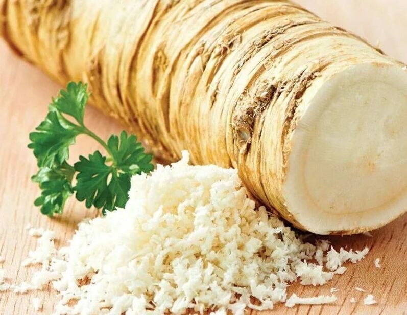Öğütülmüş yaban turpu kökü